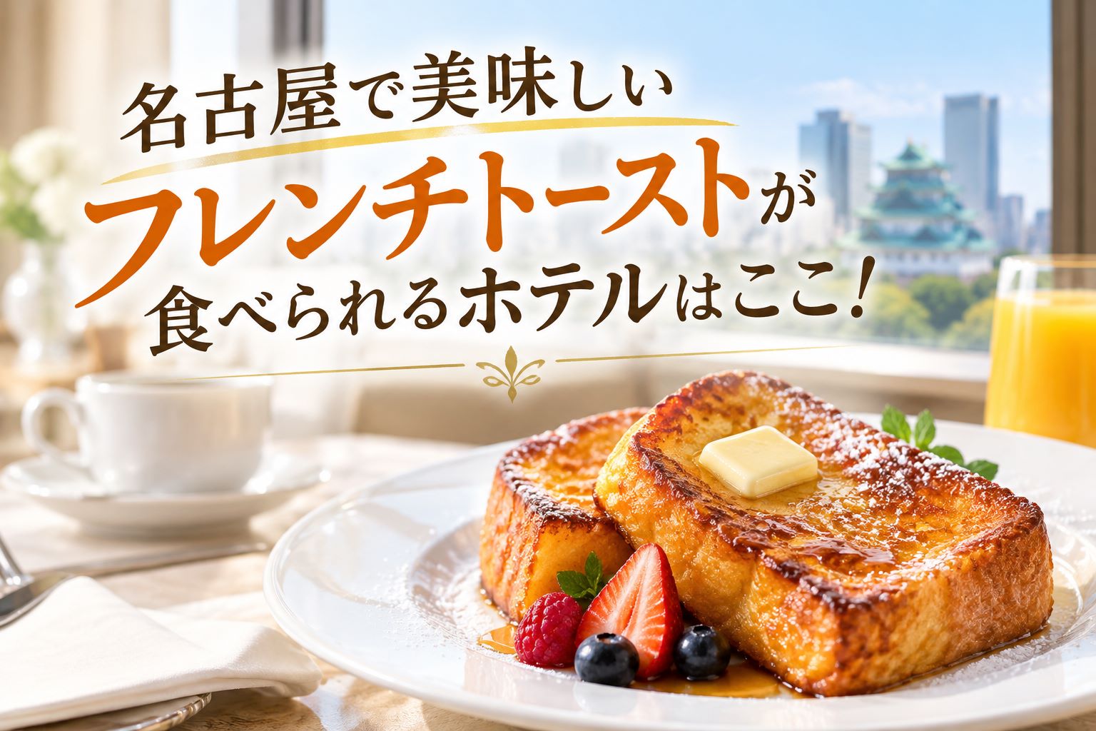 名古屋で美味しいフレンチトーストが食べられるホテルはここ！