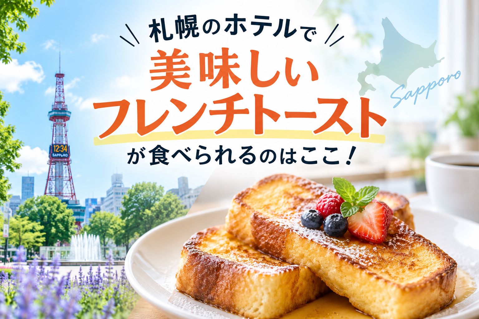 札幌でフレンチトーストが美味しいホテルはここ！