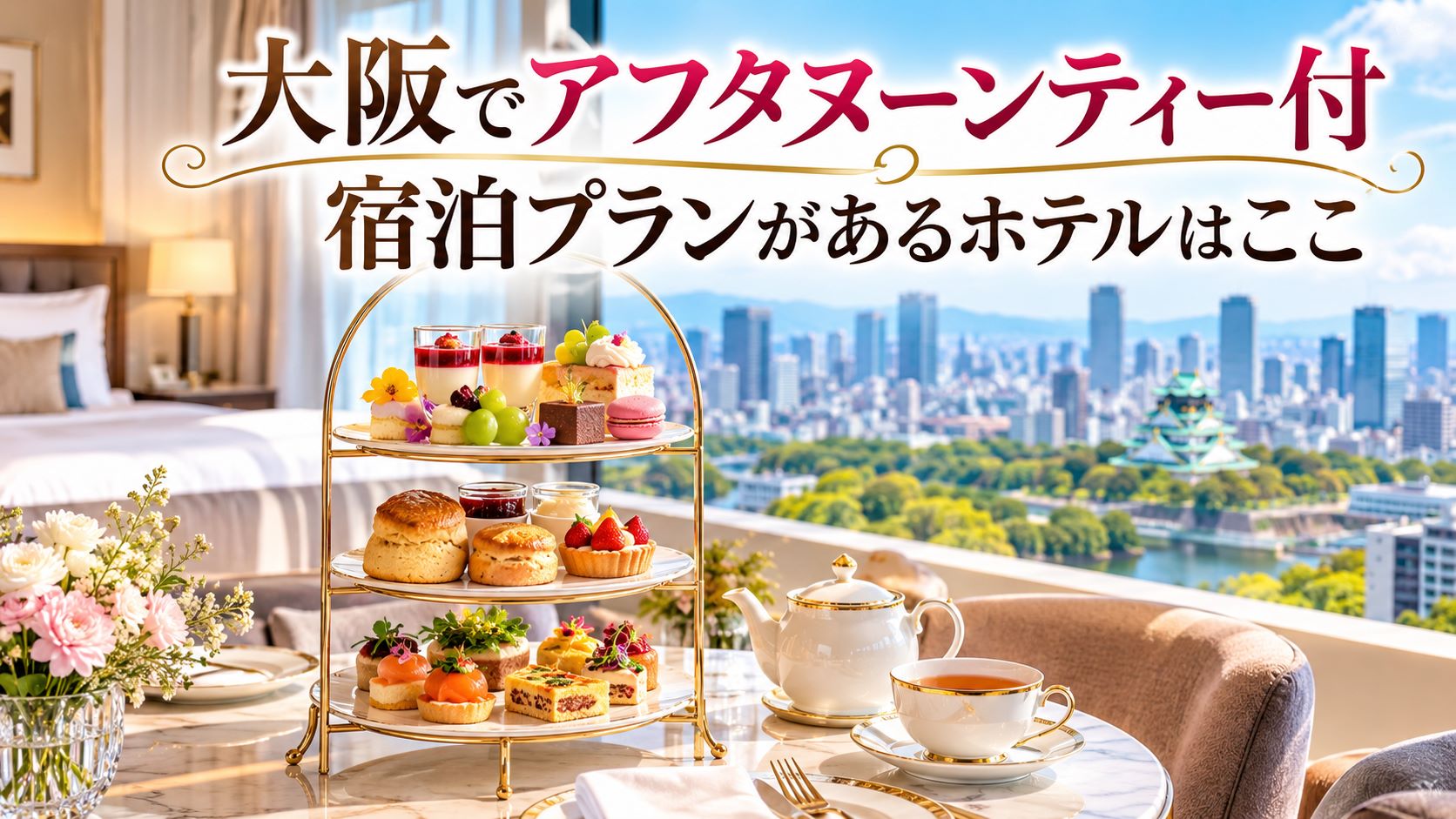 大阪でアフタヌーンティー付宿泊プランがあるホテル