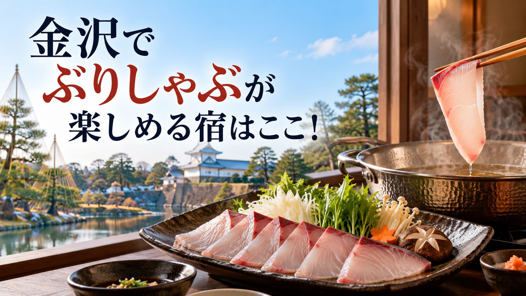 金沢でぶりしゃぶが味わえる宿を徹底調査！！